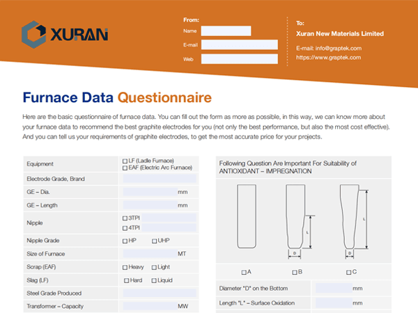 A furnace data form needs customers to fill out.